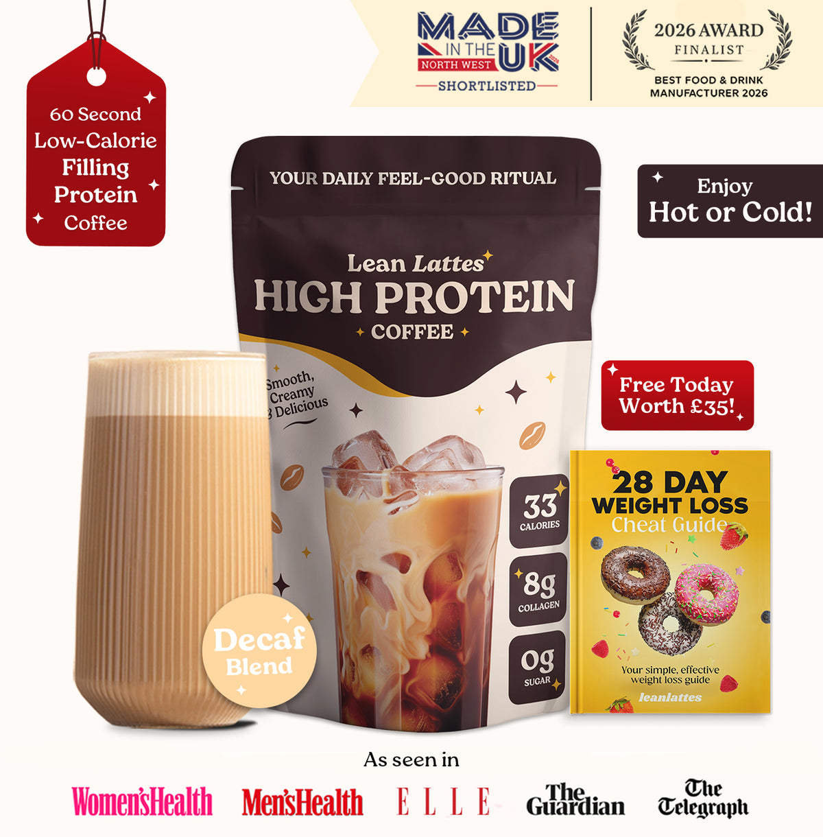 Decaf High-Protein Lean Coffee with Collagen 🤩