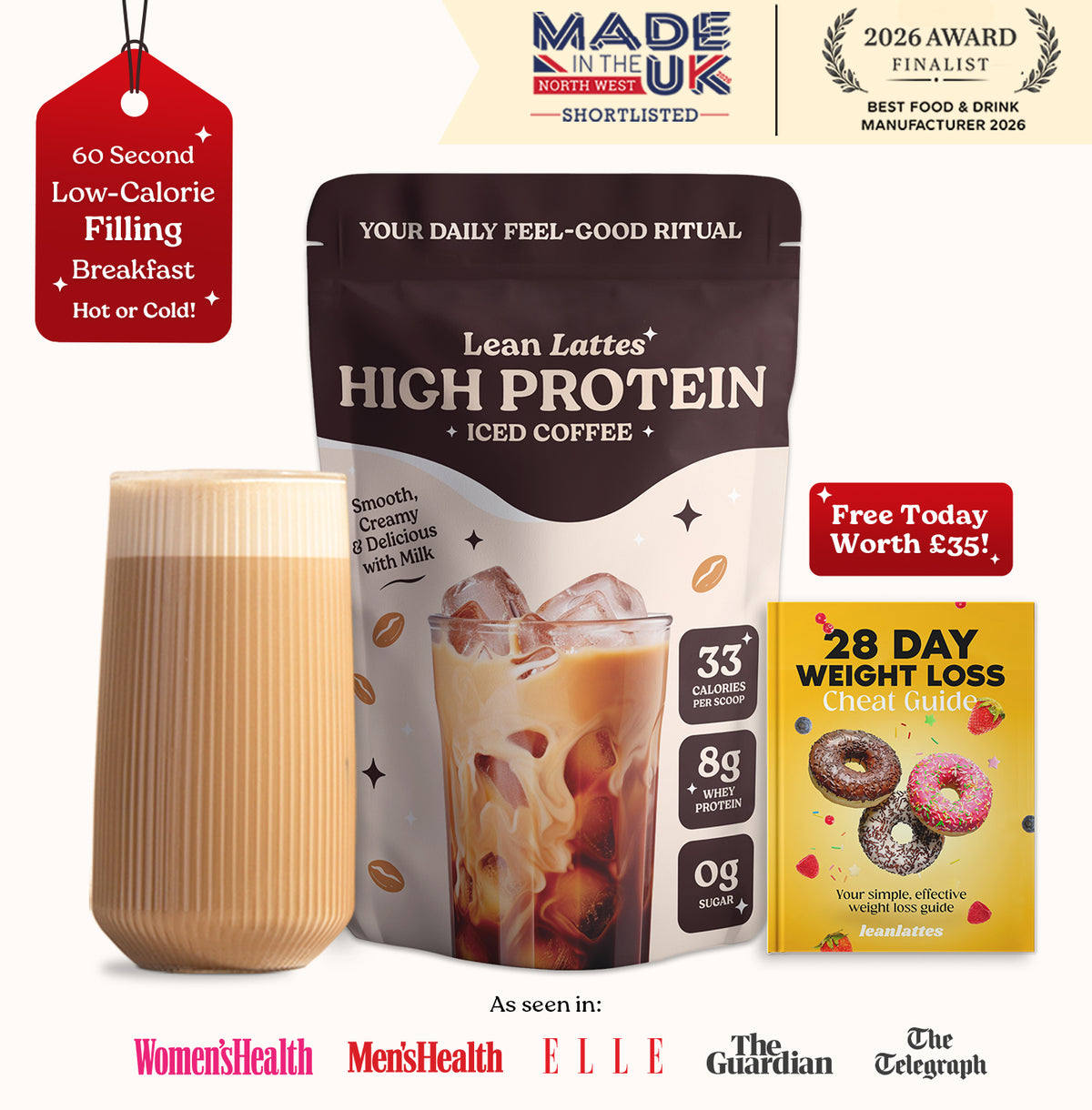 Creamy Whey-Protein Iced Coffee